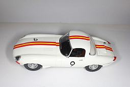 Slotcars66 E-Type Jaguar 1/32nd Scalextric slot car white #9 (Bob Jane- Bathurst 1965) 